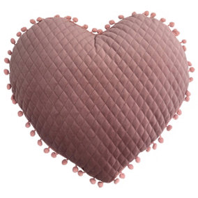 little furn. Heart Pom-Pom Ready Filled Cushion