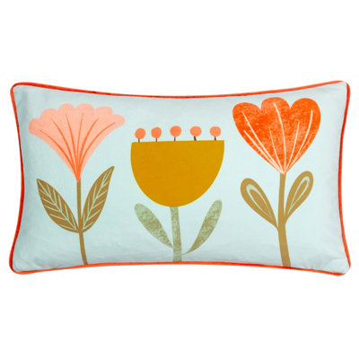 little furn. Little Nature Piped Velvet Polyester Filled Cushion