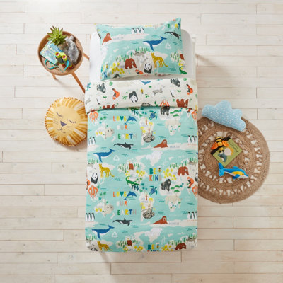 little furn. Love Our Earth Kids 100% Cotton Duvet Cover Set