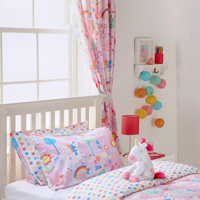 little furn. Unicorn Kids Pencil Pleat Curtains