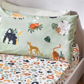 little furn. Wildlife Animal Print Fitted Bed Sheet