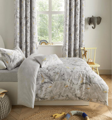 Little Knightly by Samantha Faiers Peru Birds Childrens Single Duvet Cover Set with Pillowcases White DIY at B Q