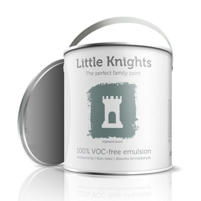 Little Knights Interior Emulsion Paint - Silk - Highland Green - 5 Litres