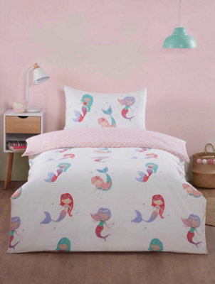 Little Mermaids Polyester Microfibre Duvet Set With Pillowcase