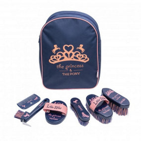 Little Rider The Princess And The Pony Horse Grooming Set Set Navy/Peach (One Size)
