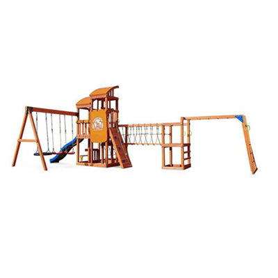 Little Tikes Real Wood Adventures Bobcat Ridge XXL Wooden Climbing Frame Playground