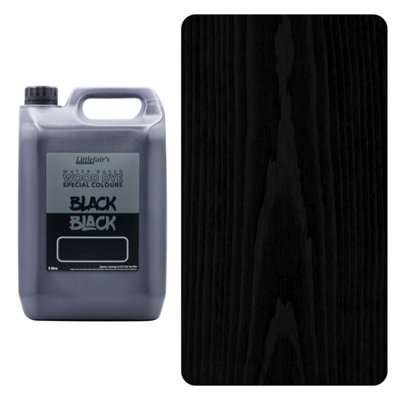 Littlefair's - Indoor & Outdoor Wood Stain - Black Black - 20 LTR