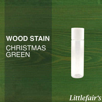 Littlefair's - Indoor & Outdoor Wood Stain - Christmas Green - 15ml Tester Pot