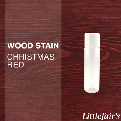 Littlefair's - Indoor & Outdoor Wood Stain - Christmas Red - 15ml Tester Pot