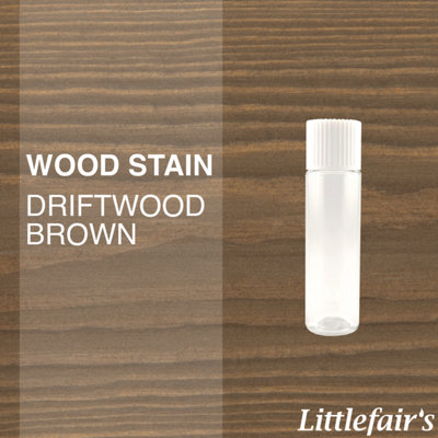 Littlefair's - Indoor & Outdoor Wood Stain - Driftwood Brown - 15ml Tester Pot