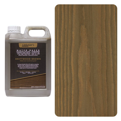 Littlefair's - Indoor & Outdoor Wood Stain - Driftwood Brown - 21 LTR