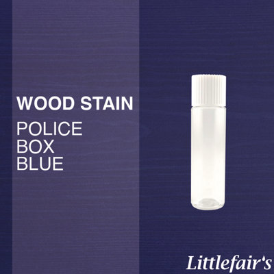 Littlefair's - Indoor & Outdoor Wood Stain - Police Box Blue - 15ml Tester Pot