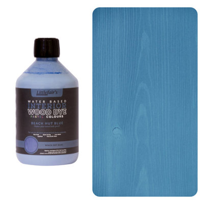 Littlefair's- Indoor Wood Stain - Beach Hut Blue - 500ml