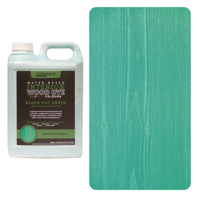 Littlefair's - Indoor Wood Stain - Beach Hut Green - 5 LTR