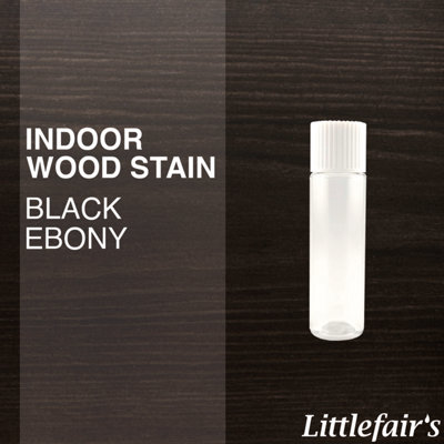 Littlefair's - Indoor Wood Stain - Black Ebony - 15ml Tester Pot