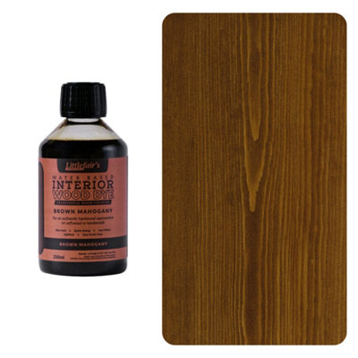 Littlefair's - Indoor Wood Stain - Brown Mahogany - 250ml