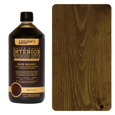 Littlefair's - Indoor Wood Stain - Dark Walnut - 1 LTR