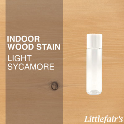 Littlefair's - Indoor Wood Stain - Light Sycamore - 15ml Tester Pot