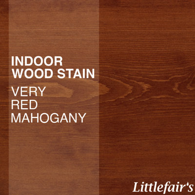 Littlefair's - Indoor Wood Stain - Very Red Mahogany - 250ml