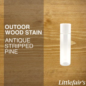 Littlefair's - Outdoor Wood Stain - Antique Stripped Pine - 15ml Tester Pot