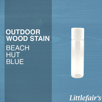 Littlefair's - Outdoor Wood Stain - Beach Hut Blue - 15ml Tester Pot