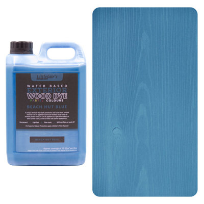 Littlefair's - Outdoor Wood Stain - Beach Hut Blue - 2.5 LTR