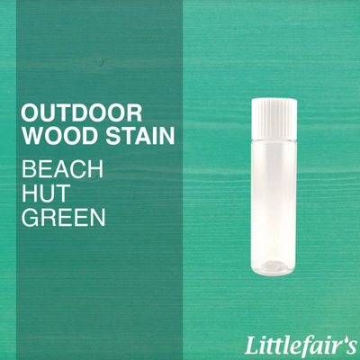 Littlefair's - Outdoor Wood Stain - Beach Hut Green - 15ml Tester Pot