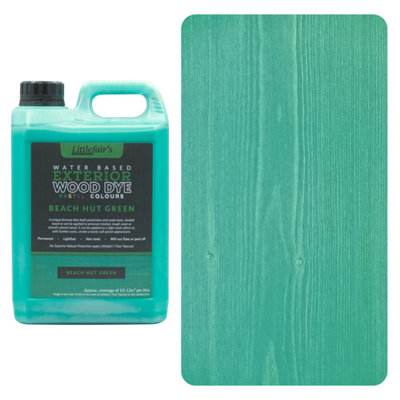 Littlefair's - Outdoor Wood Stain - Beach Hut Green - 20 LTR