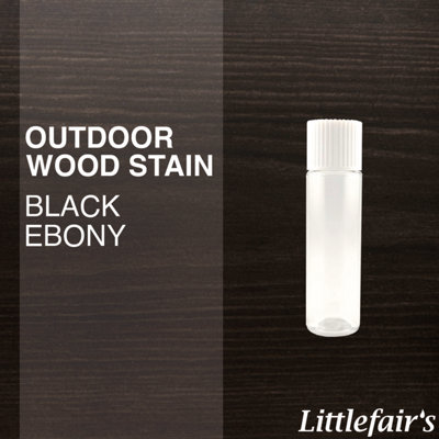 Littlefair's - Outdoor Wood Stain - Black Ebony - 15ml Tester Pot