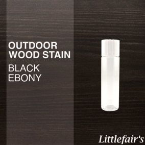 Littlefair's - Outdoor Wood Stain - Black Ebony - 15ml Tester Pot
