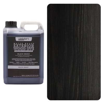 Littlefair's - Outdoor Wood Stain - Black Ebony - 5 LTR