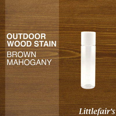 Littlefair's - Outdoor Wood Stain - Brown Mahogany - 15ml Tester Pot