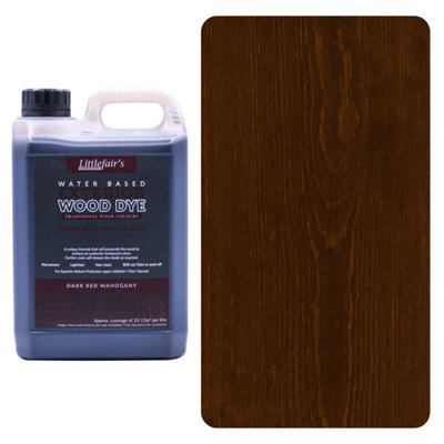 Littlefair's - Outdoor Wood Stain - Dark Red Mahogany - 2.5 LTR