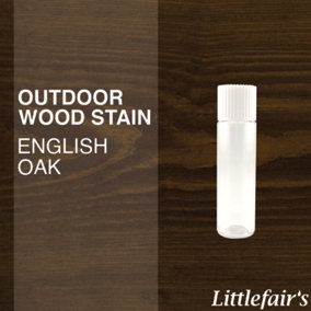 Littlefair's - Outdoor Wood Stain - English Oak - 15ml Tester Pot