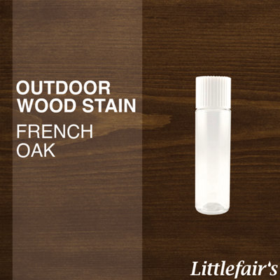 Littlefair's - Outdoor Wood Stain - French Oak - 15ml Tester Pot