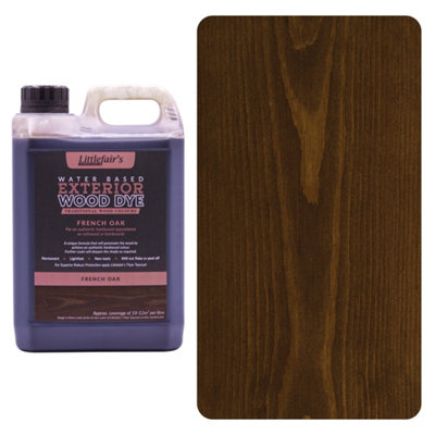 Littlefair's milieuvriendelijke houtbeits en verfstof op waterbasis (250 ml, gouden eiken