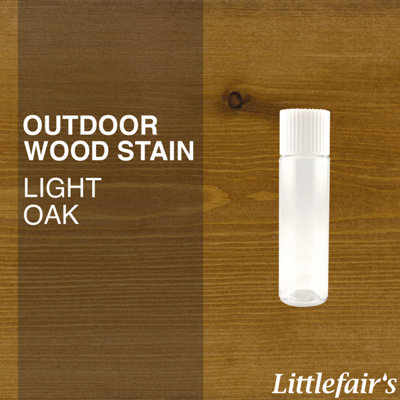 Littlefair's - Outdoor Wood Stain - Light Oak - 15ml Tester Pot