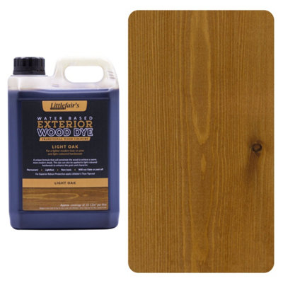 Littlefair's - Outdoor Wood Stain - Light Oak - 2.5 LTR