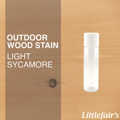 Littlefair's - Outdoor Wood Stain - Light Sycamore - 15ml Tester Pot