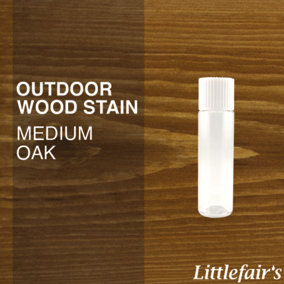 Littlefair's - Outdoor Wood Stain - Medium Oak - 15ml Tester Pot