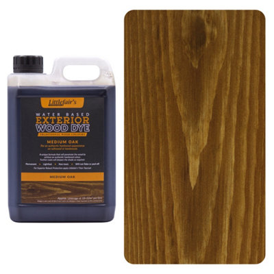 Littlefair's - Outdoor Wood Stain - Medium Oak - 25 LTR