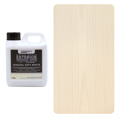 Littlefair's - Outdoor Wood Stain - Soft White - 1 LTR