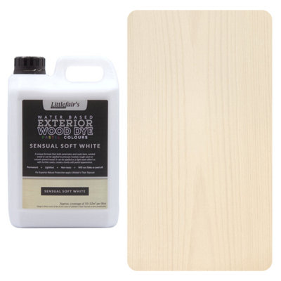 Littlefair's - Outdoor Wood Stain - Soft White - 2.5 LTR