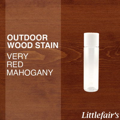 Littlefair's - Outdoor Wood Stain - Very Red Mahogany - 15ml Tester Pot