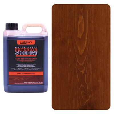 Littlefair's - Outdoor Wood Stain - Very Red Mahogany - 2.5 LTR