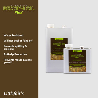 Littlefair's Niet giftige houtbeits op waterbasis - 500 ml Frans eikenhouten kleurstof voor hout binnenshuis, o.a. voor deuren en plinten