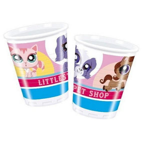Littlest Pet Shop Plastic Characters Party Cup (Pack of 8) Multicoloured (One Size)