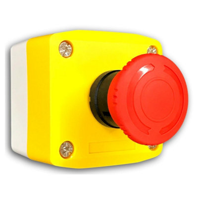 Live SPB Latching Emergency Stop Button IP66 N/C - 10 Amp