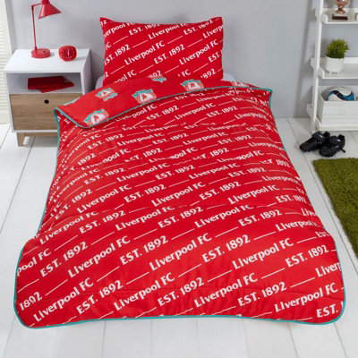 Liverpool F.C. Coverless Duvet Set 4.5 TOG Bedding Quilt Pillowcase Kids Single DIY at B Q