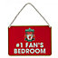 Liverpool FC 1 Fans Bedroom Door Sign Red/White (One Size)